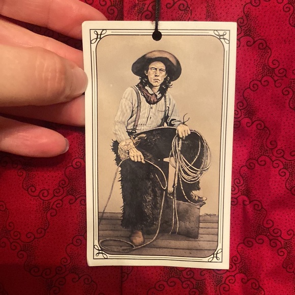 Pattered red WAH Maker frontier long sleeve shirt. X-large - Picture 5 of 6